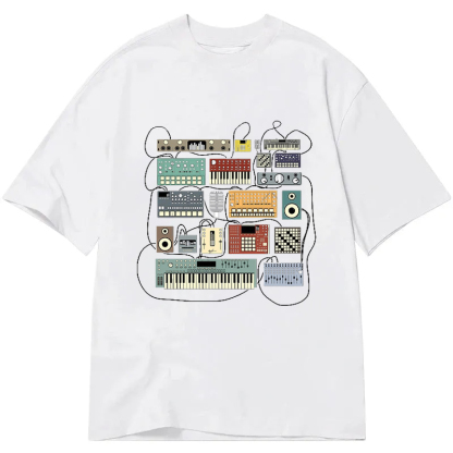 Tokyocanvas Electronic musician Synthesizer and Drum Machine Dj Classic T-Shirt