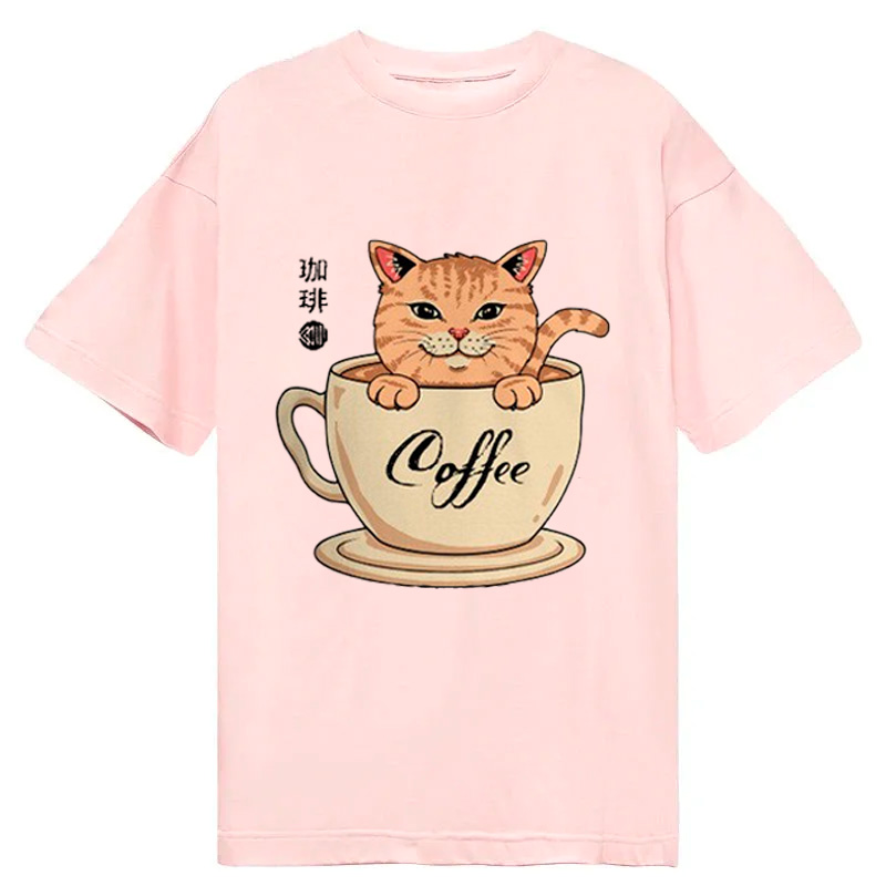 Tokyocanvas A Cup Of Coffee Cat Classic T-Shirt