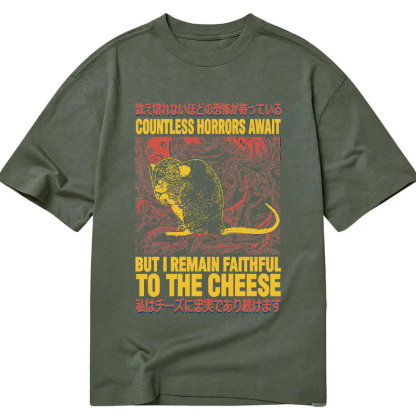 Tokyocanvas Countless Horrors Await But Remain Faithful to the Cheese Classic T-Shirt