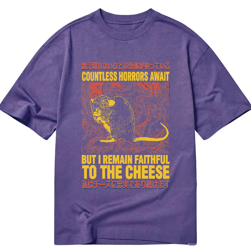 Tokyocanvas Countless Horrors Await But Remain Faithful to the Cheese Classic T-Shirt