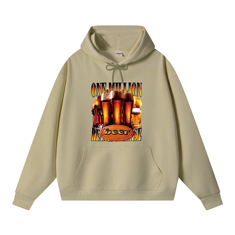 Tokyocanvas One Million Beers Please Fleece Lined Hoodie