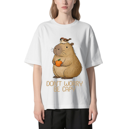Tokyocanvas Capybaras Don't Worry Classic T-Shirt