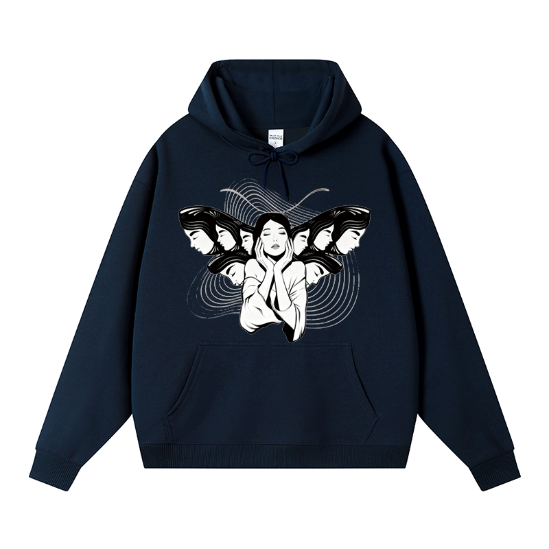 Tokyocanvas Echoes Of Self Fleece Lined Hoodie