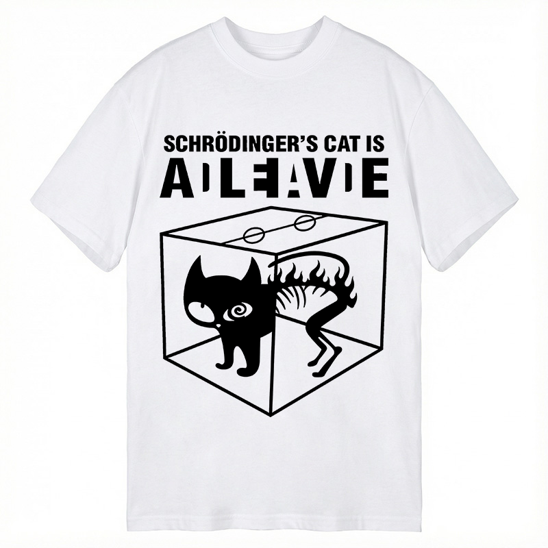 Tokyocanvas Schrodingers Cat Science Classic T-Shirt