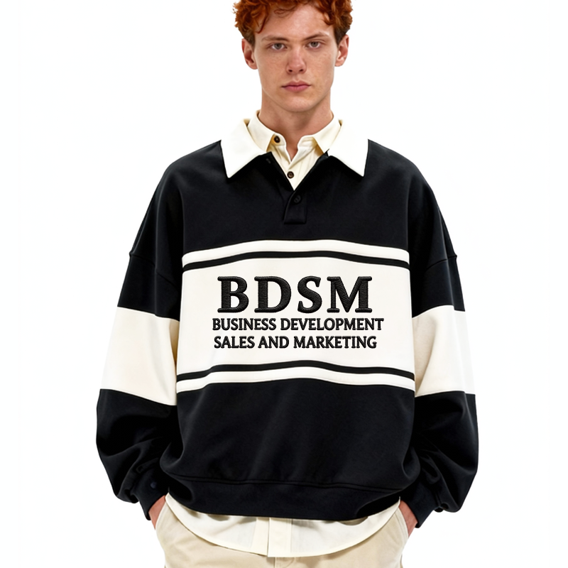 Tokyocanvas BDSM Polo Embroidered Sweatshirt