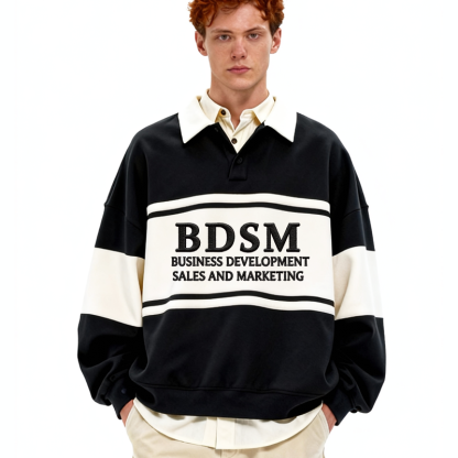 Tokyocanvas BDSM Polo Embroidered Sweatshirt