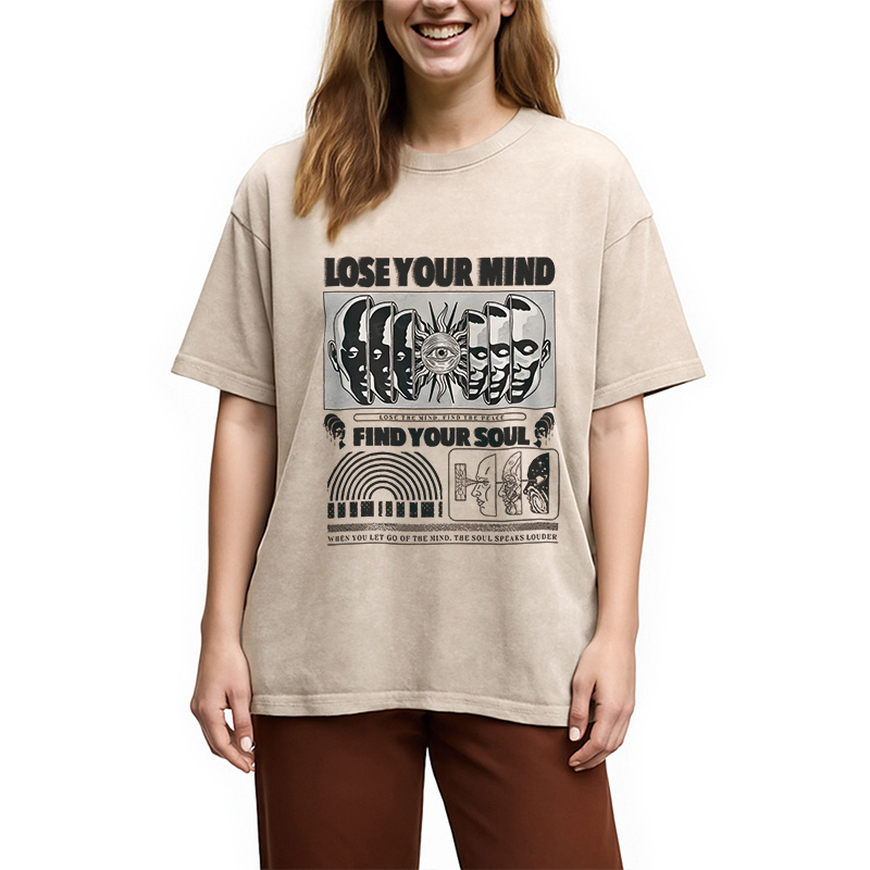 Tokyocanvas Lose Mind Find Soul Washed T-Shirt