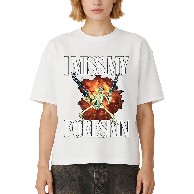 Tokyocanvas I Miss My Foreskin Boxy T-shirt
