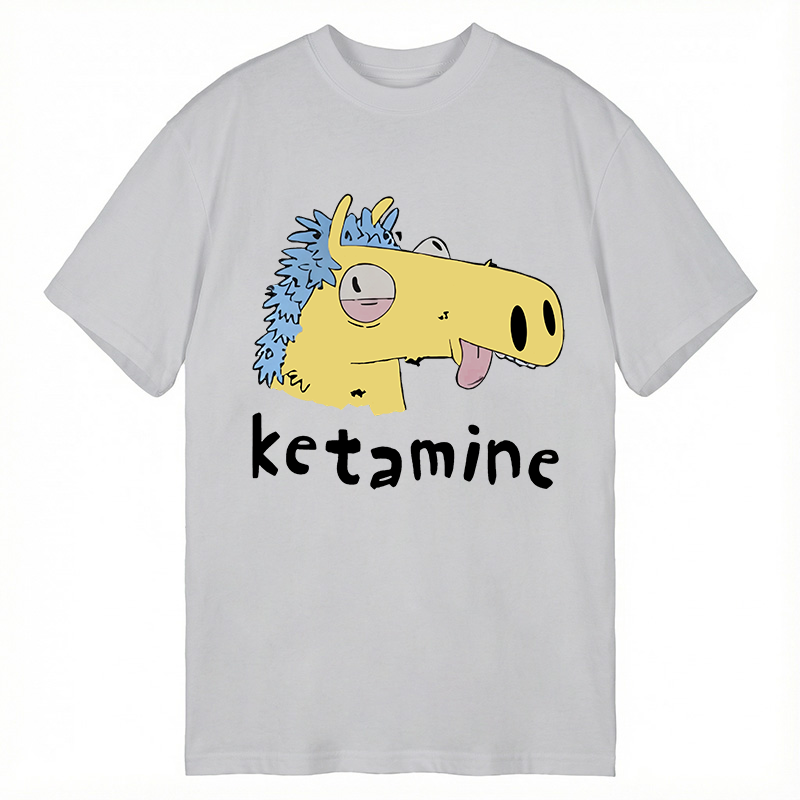 Tokyocanvas Funny Ketamine Silly Horse Classic T-Shirt