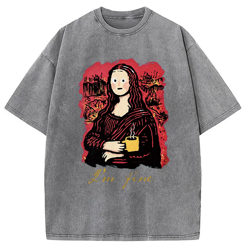 Tokyocanvas I'm Fine Art Washed T-Shirt