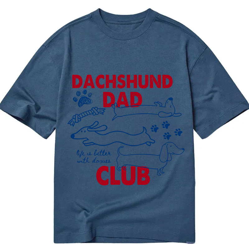 Tokyocanvas Dachshund Dad Club Classic T-Shirt
