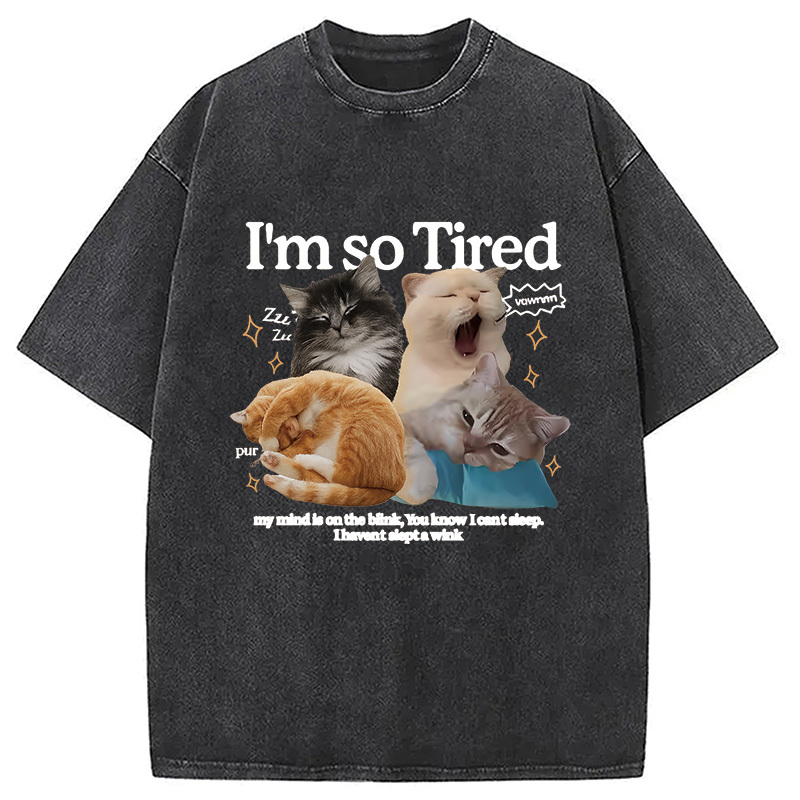 Tokyocanvas I'm So Tired Washed T-Shirt