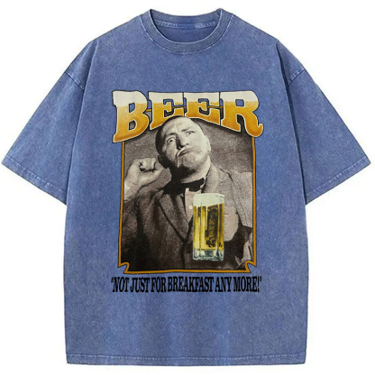 Tokyocanvas The Three Stooges BEER Breakfast Washed T-Shirt