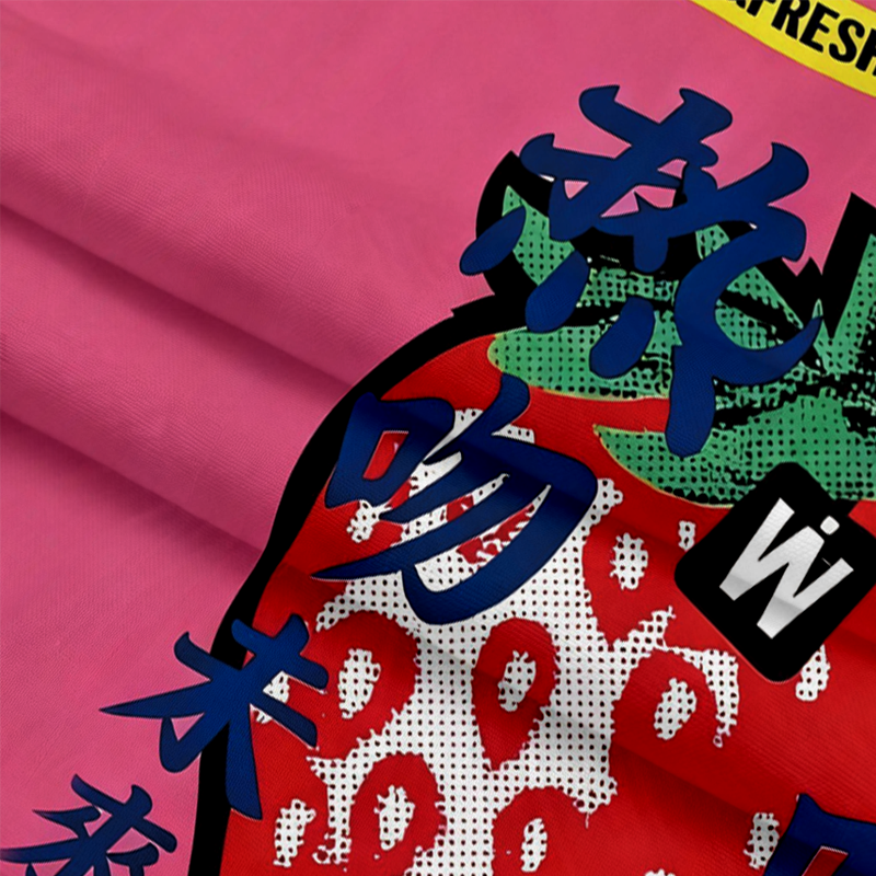 Tokyocanvas Strawberry Star Graphic Long-sleeve T-Shirt