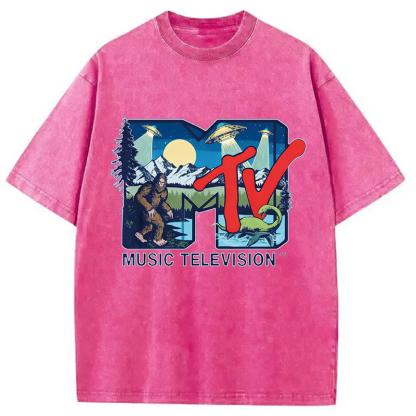Tokyocanvas Cryptid MTV Washed T-Shirt