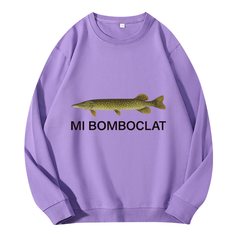 Tokyocanvas Mi Bomboclat Fish Meme Classic Sweatshirt