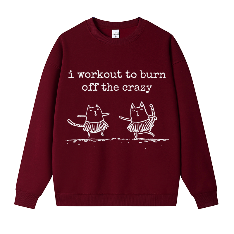 Tokyocanvas Hula Away Crazy Fleece Lined Sweatshirt