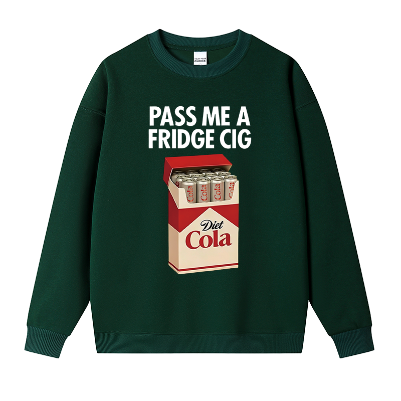 Tokyocanvas I Need A Diet Cola Fleece Lined Sweatshirt
