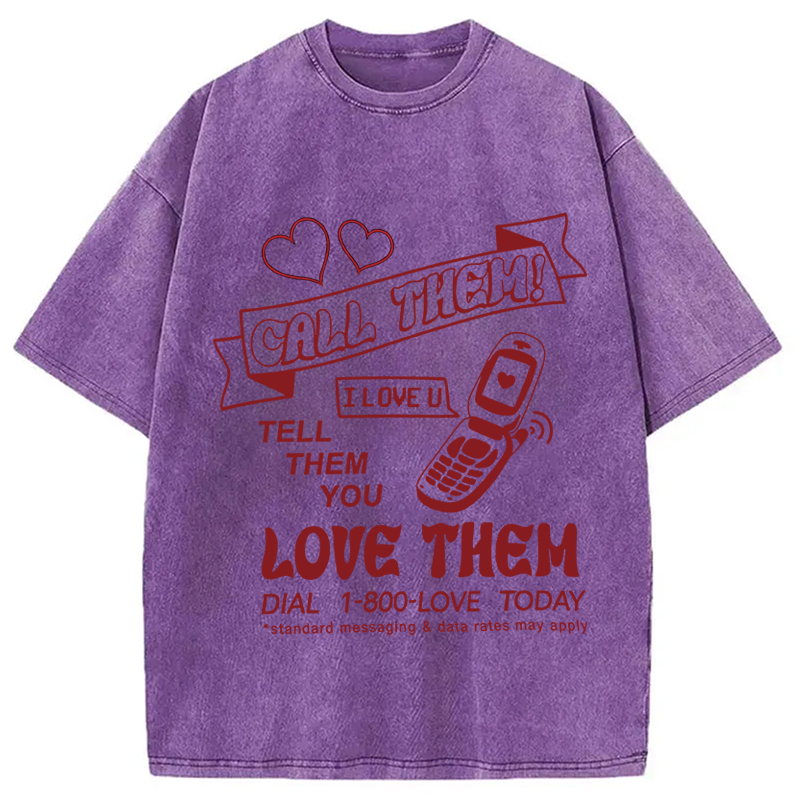 Tokyocanvas 1-800-LOVE Washed T-Shirt