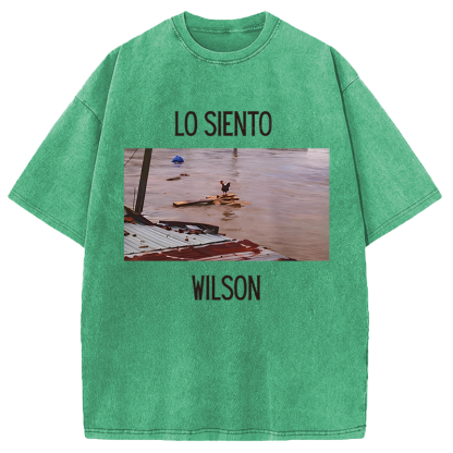 Tokyocanvas Wilson Chicken Meme Washed T-Shirt
