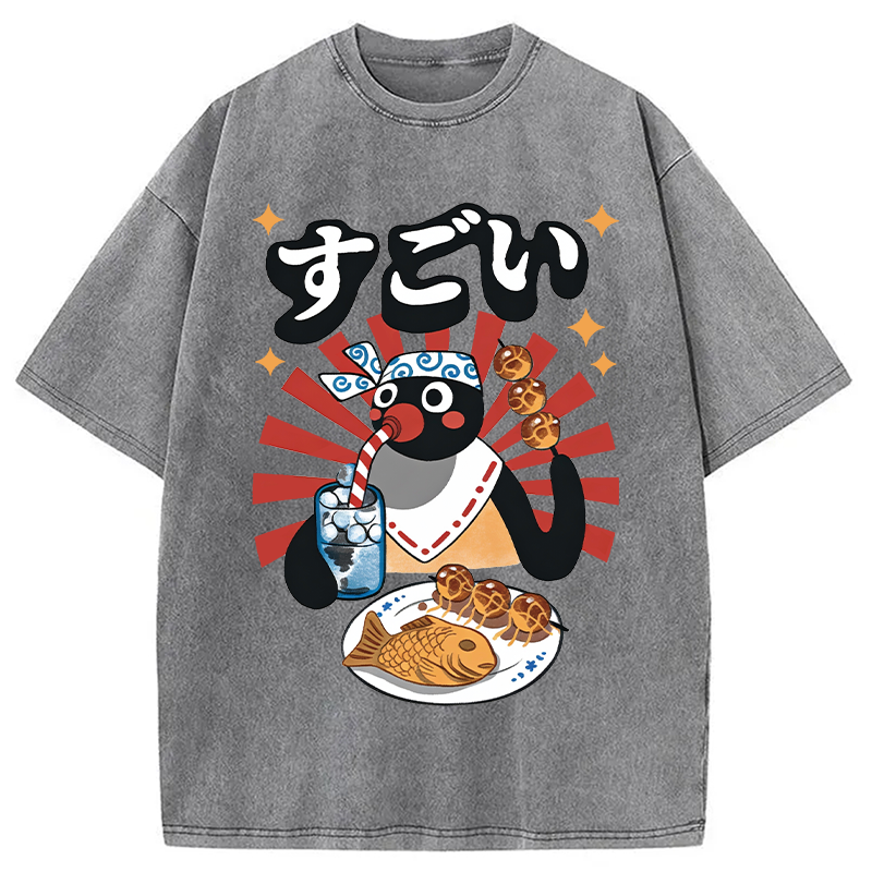 Tokyocanvas Matsuri Pengi Washed T-Shirt