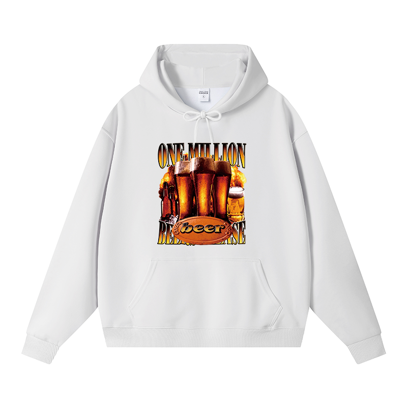 Tokyocanvas One Million Beers Please Fleece Lined Hoodie