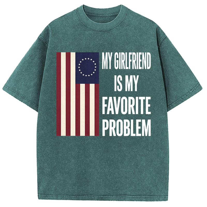 Tokyocanvas My Favorite Problem Funny Washed T-Shirt