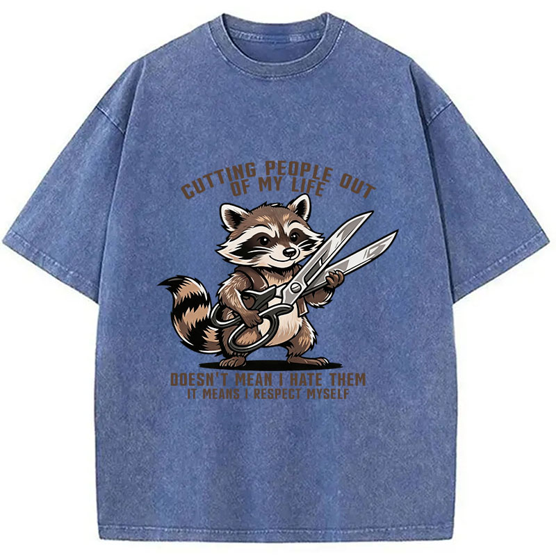 Tokyocanvas Cutting People out of My Life Washed T-Shirt