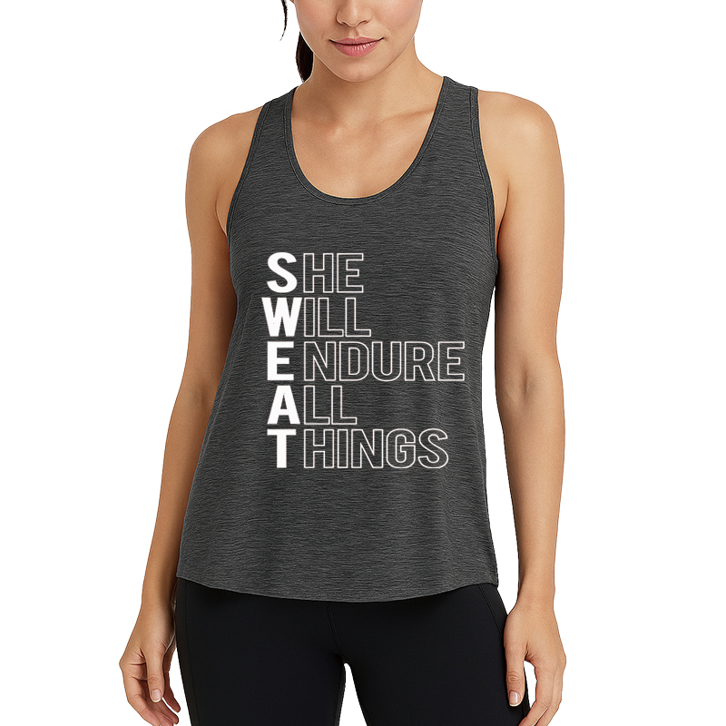 Tokyocanvas She Will Endure All Things Fitness Tank