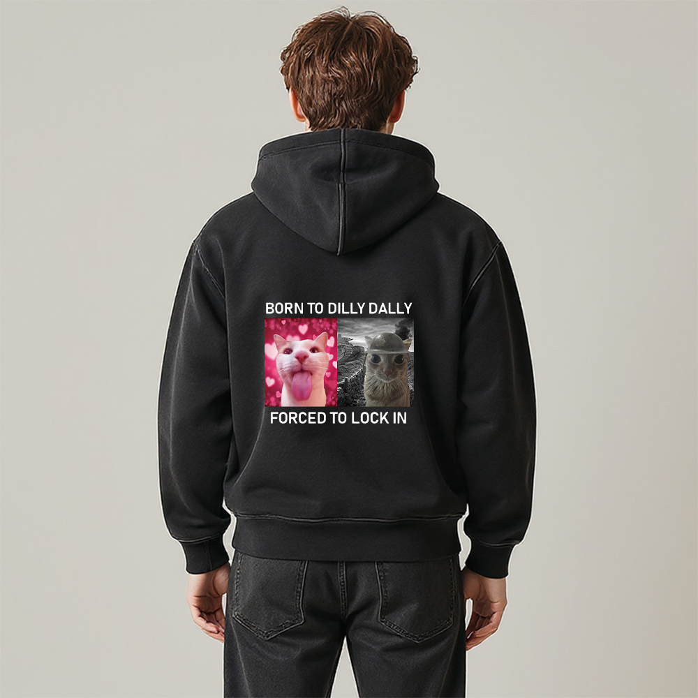 Tokyocanvas Born To Dilly Dally Washed Zip Hoodie