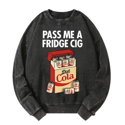 Tokyocanvas Diet Cola Cigarette Pack Washed Sweatshirt