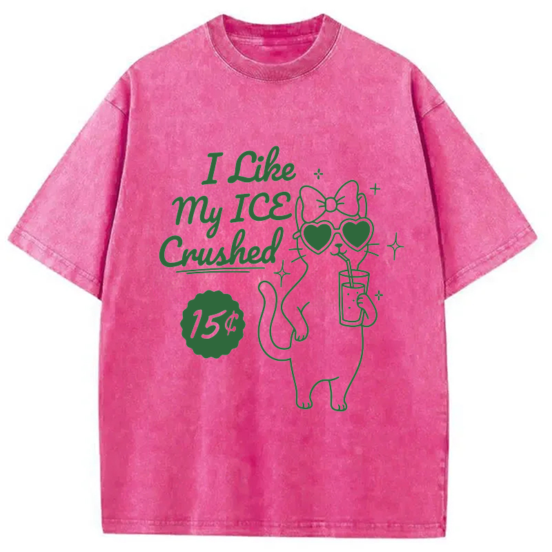 Tokyocanvas I Like My ICE Crushed Washed T-Shirt