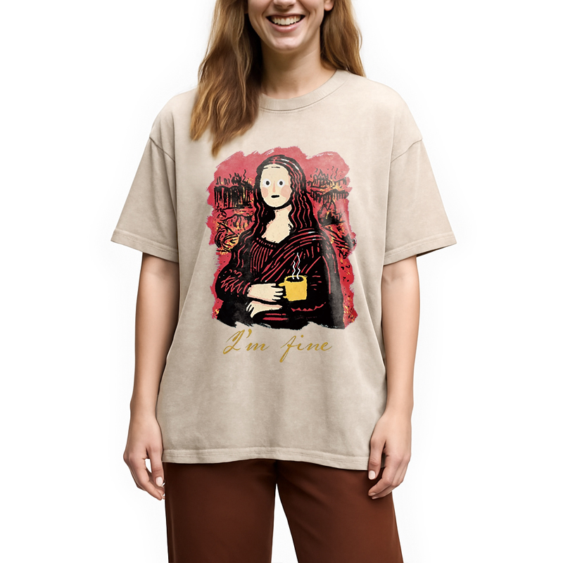 Tokyocanvas I'm Fine Art Washed T-Shirt