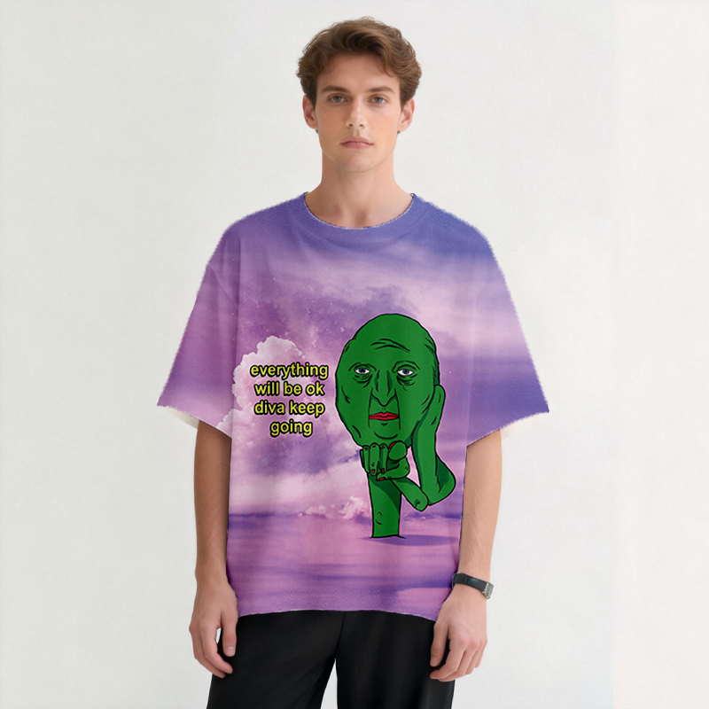 Tokyocanvas Diva Keep Going Graphic Print T-shirt