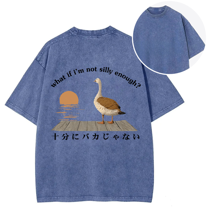 Tokyocanvas What If I'm Not Silly Enough Back Washed T-Shirt
