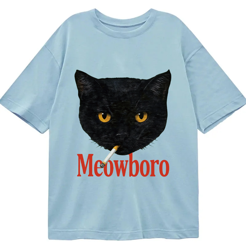 Tokyocanvas Smoking Black Cat Vintage Classic T-Shirt