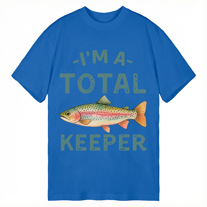 Tokyocanvas I'm a Total Keeper Funny Fishing Classic T-Shirt