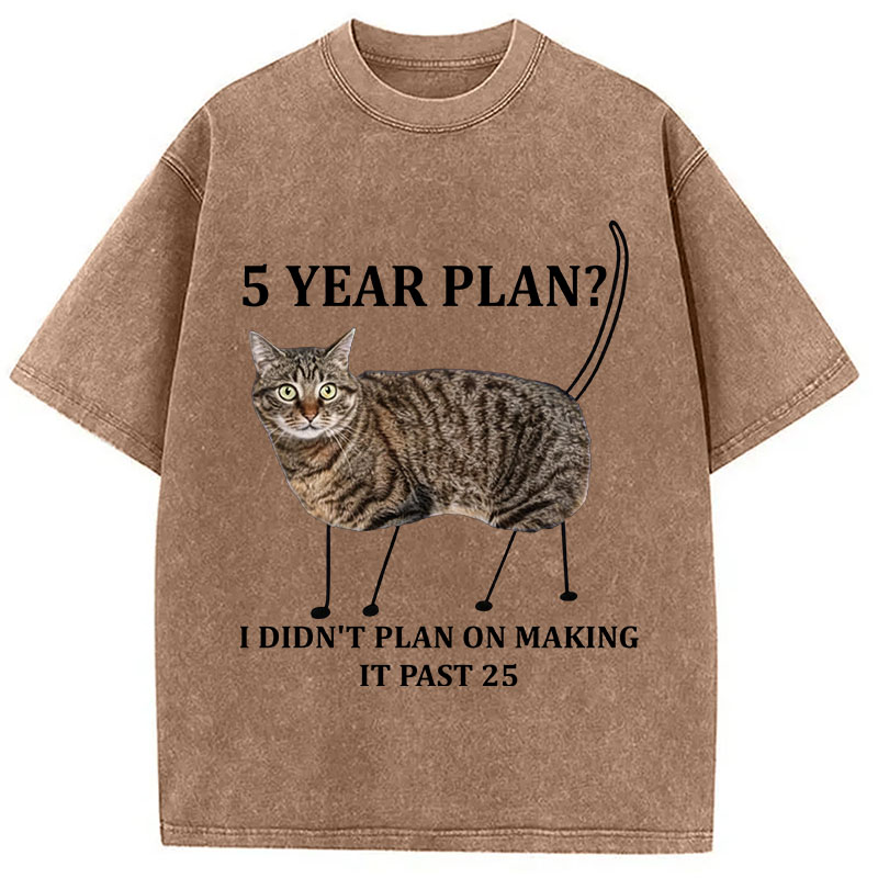 Tokyocanvas 5 Year Plan Unisex Washed T-Shirt