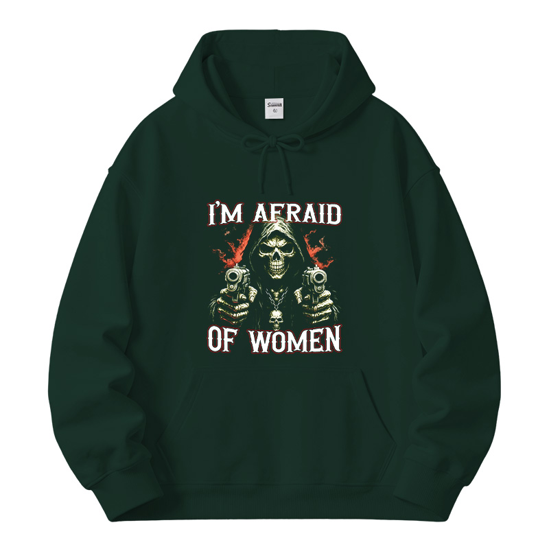 Tokyocanvas I'm Afraid Of Women Fleece Lined Hoodie