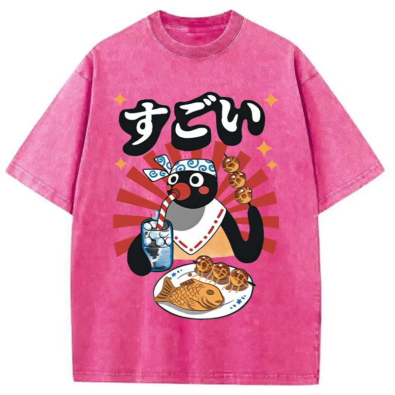 Tokyocanvas Matsuri Pengi Washed T-Shirt