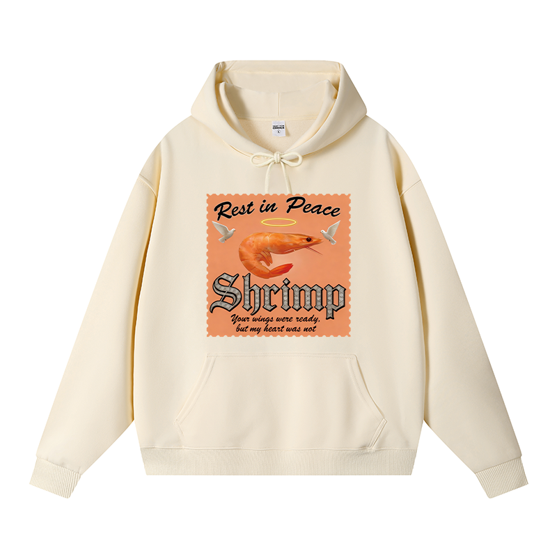 Tokyocanvas RIP SHRIMP Fleece Lined Hoodie