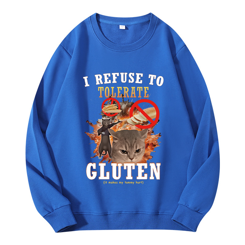 Tokyocanvas I Refuse to Tolerate Gluten Classic Sweatshirt