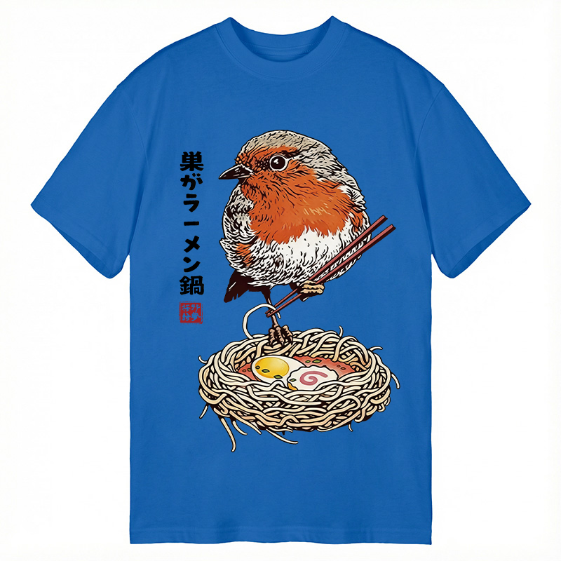 Tokyocanvas Northern Cardinal With Ramen Nest Classic T-Shirt
