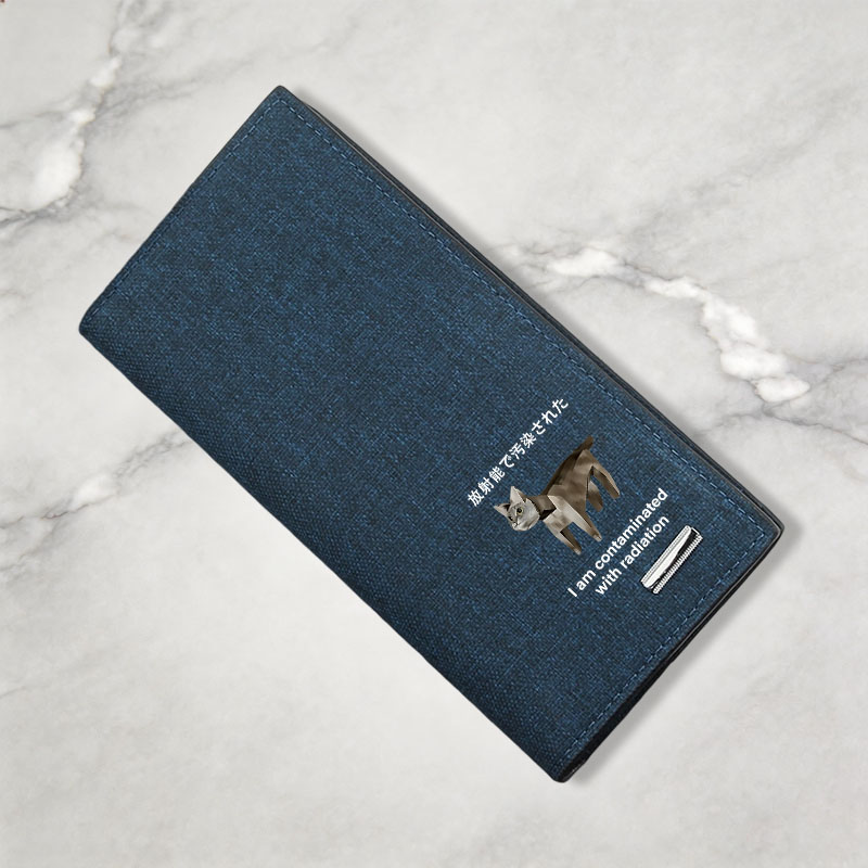 Tokyocanvas Cat Contaminated By Radiation Canvas Wallet