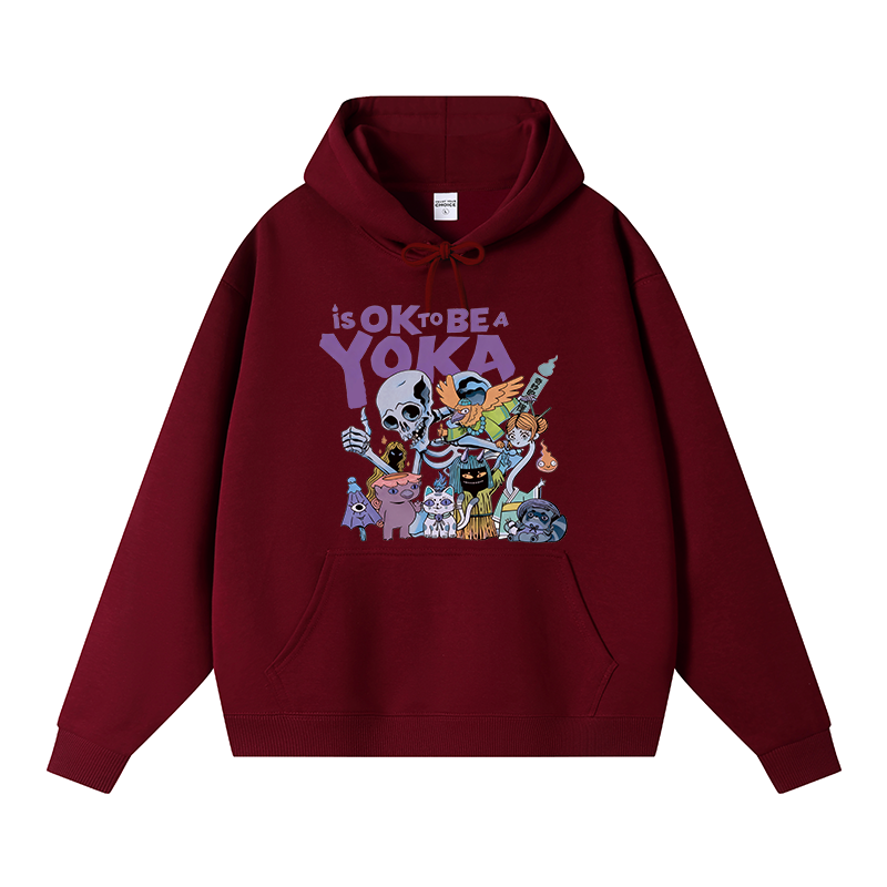 Tokyocanvas It's Ok To Be A Yokai Fleece Lined Hoodie