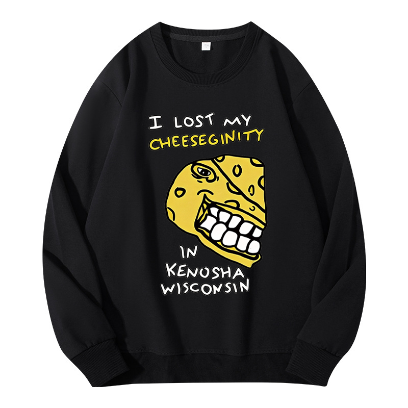 Tokyocanvas I Lost My Cheeseginity In Kenosha Wisconsin Food Humor Classic Sweatshirt