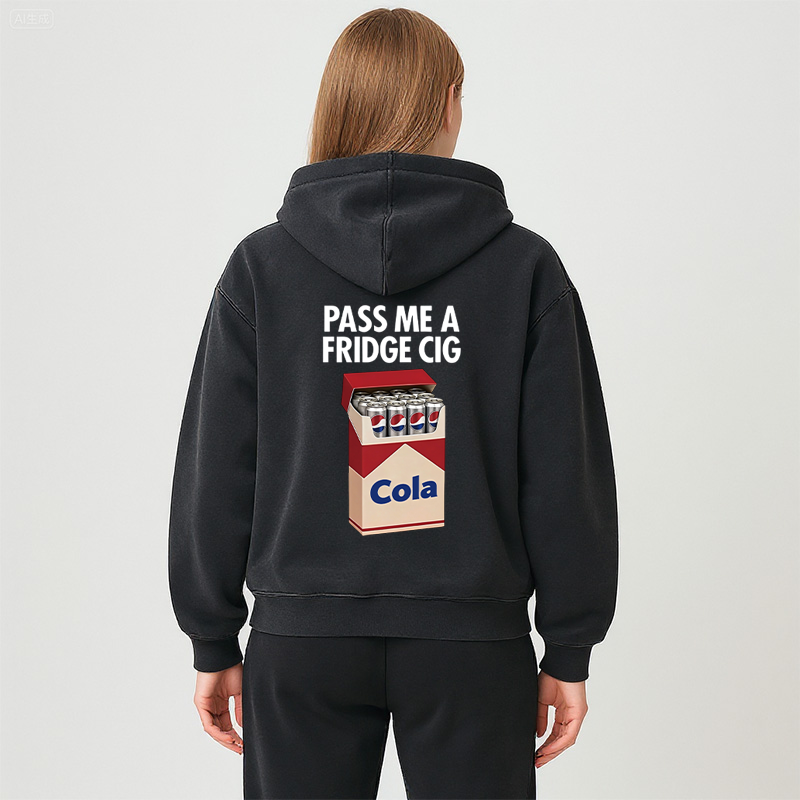 Tokyocanvas I Need A Diet Pepsi Washed Zip Hoodie