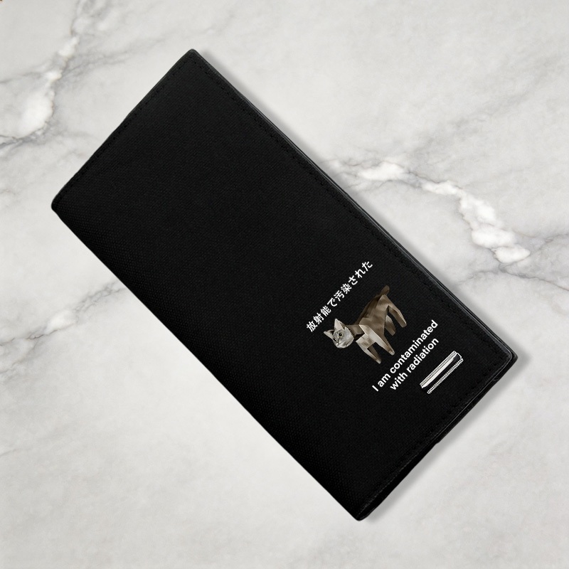 Tokyocanvas Cat Contaminated By Radiation Canvas Wallet
