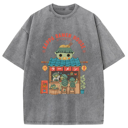 Tokyocanvas Kappa Ramen House Washed T-Shirt