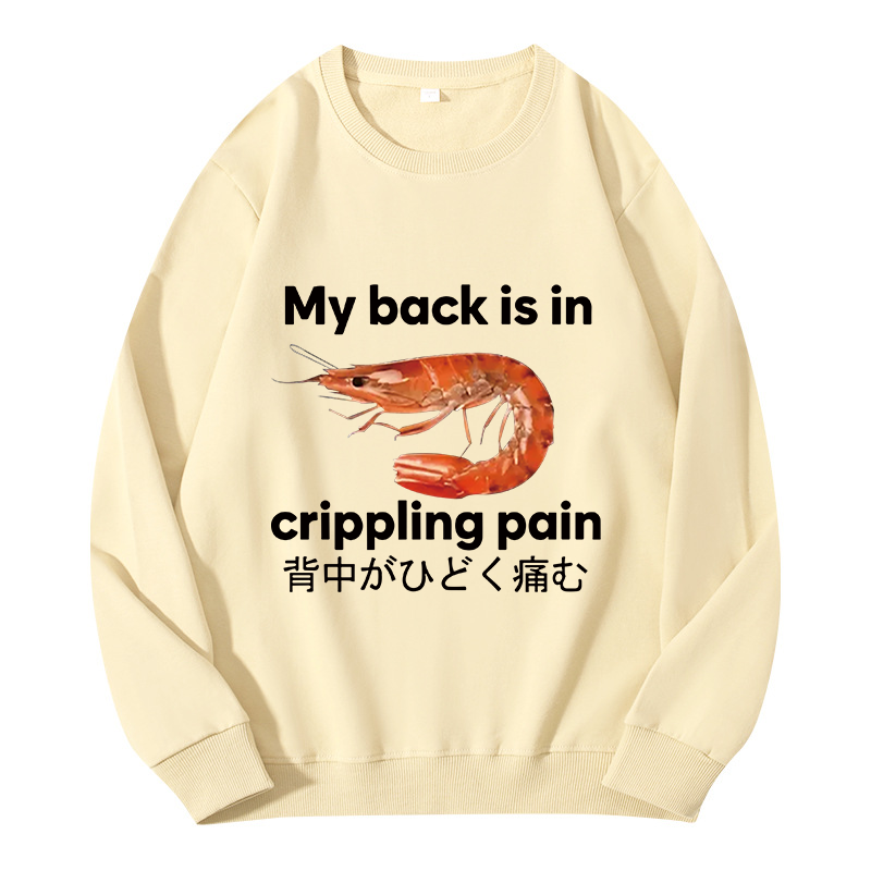 Tokyocanvas My Back Is in Crippling Pain Classic Sweatshirt
